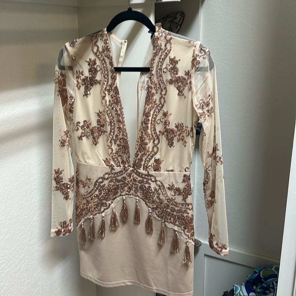 Nasty Gal Gold Dress